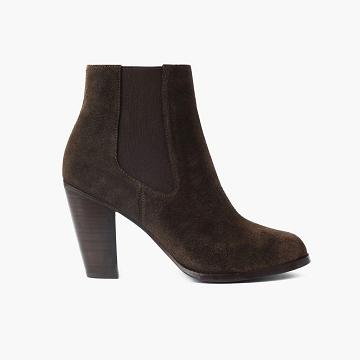 Thursday Boots Avenue Suede Laarsjes Dames Olijfgroen | BE184AHK