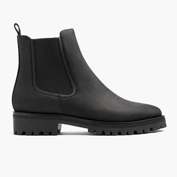 Thursday Boots Legend Leren Laarsjes Dames Zwart | BE393PJJ