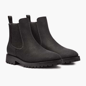 Thursday Boots Legend Leren Laarsjes Heren Zwart | BE35RVD