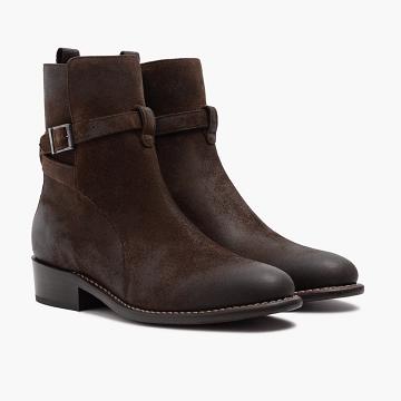 Thursday Boots Rogue Suede Laarsjes Heren Bordeaux | BE38QMA