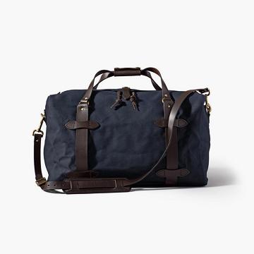 Thursday Boots Rugged Twill Duffle Leren Tassen Heren Donkerblauw | BE290OKI
