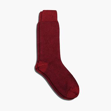 Thursday Boots Sodello Birdseye Katoenen Sokken Heren Rood | BE321RVD